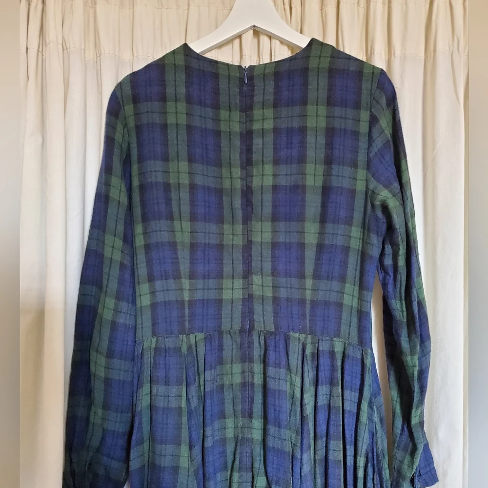 Son de Flor medium long sleeve tartan dress - Picture 7 of 7